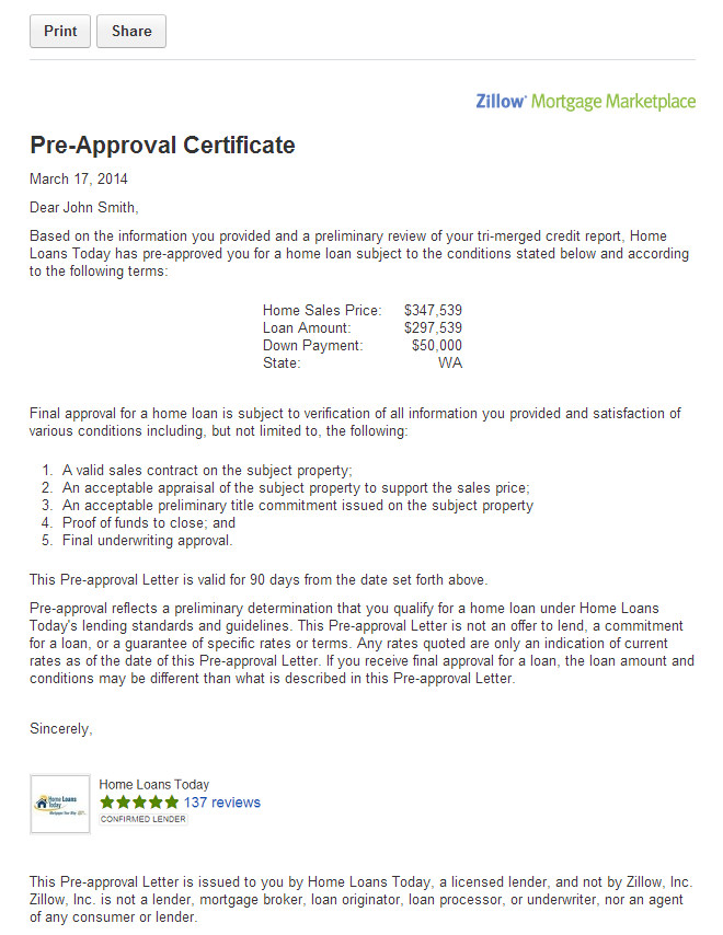 What Does A Mortgage Approval Letter Look Like