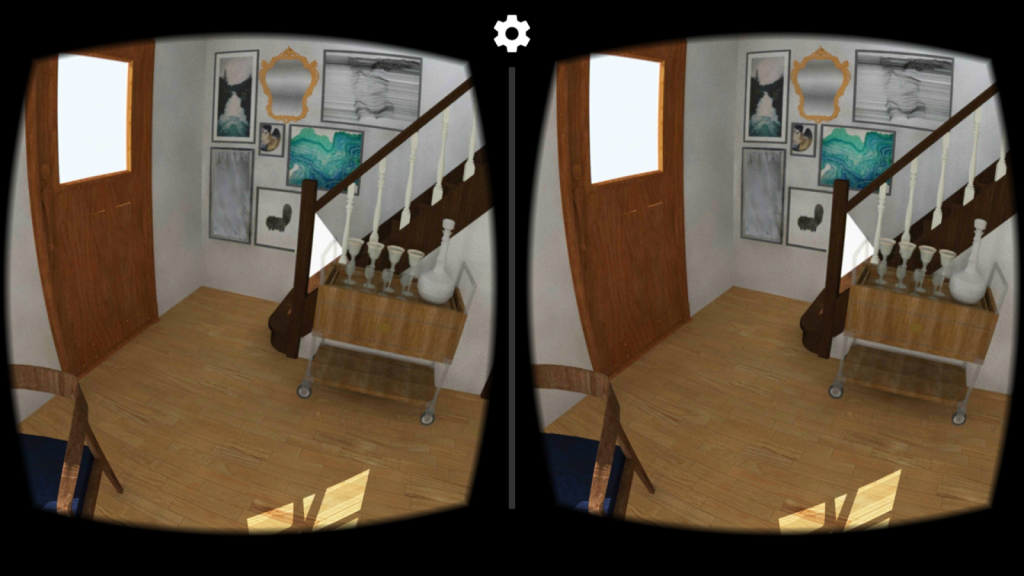 VR Google Cardboard view