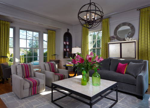 Bright colors make this older home feel new again. Source: Jamie Beckwith