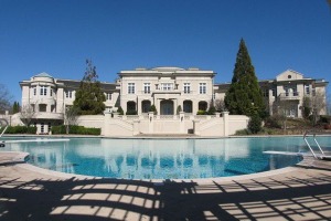 Back exterior with pool