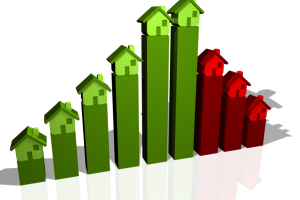Homes on graph green and red