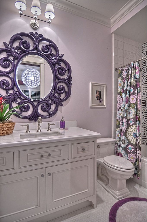 Lavender bathroom