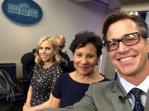 Rich Barton with Commerce Secretary Penny Pritzer (center) and fashion designer Tory Burch.