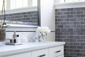 bathroom tile by Urrutia Design