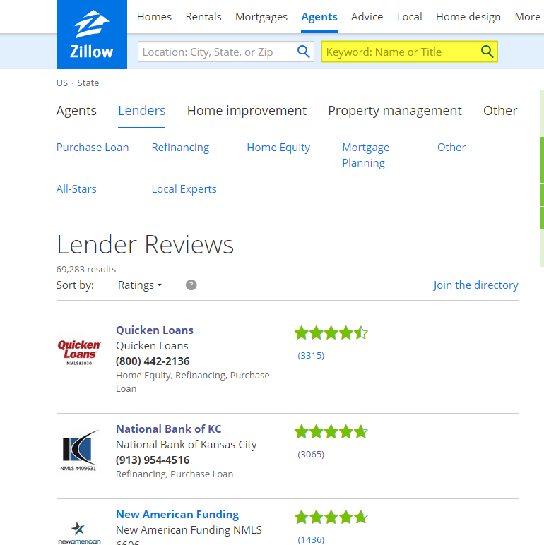 Write a realtor review on zillow