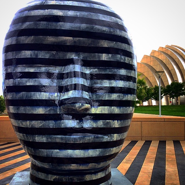 Artwork outside of the Kauffman Center for the Performing Arts. Photo Source: Leanne Breiby of Grow Your Giving