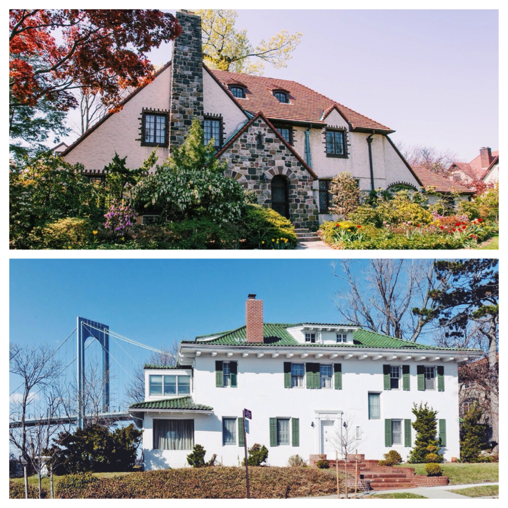 A Tudor home in Forest Hills (top) and a waterfront home in Whitestone (bottom). (Photo credit: StreetEasy). 
