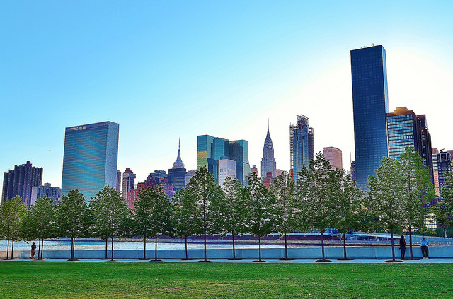 View of Manhattan from Four Freedoms Park
