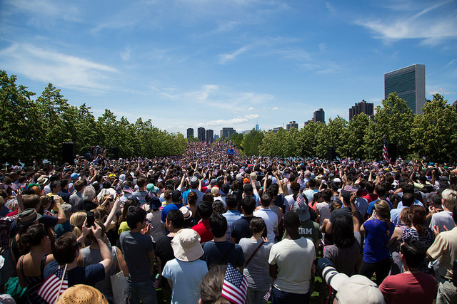 Hillary Clinton Launches her campaign from Roosevelt Island