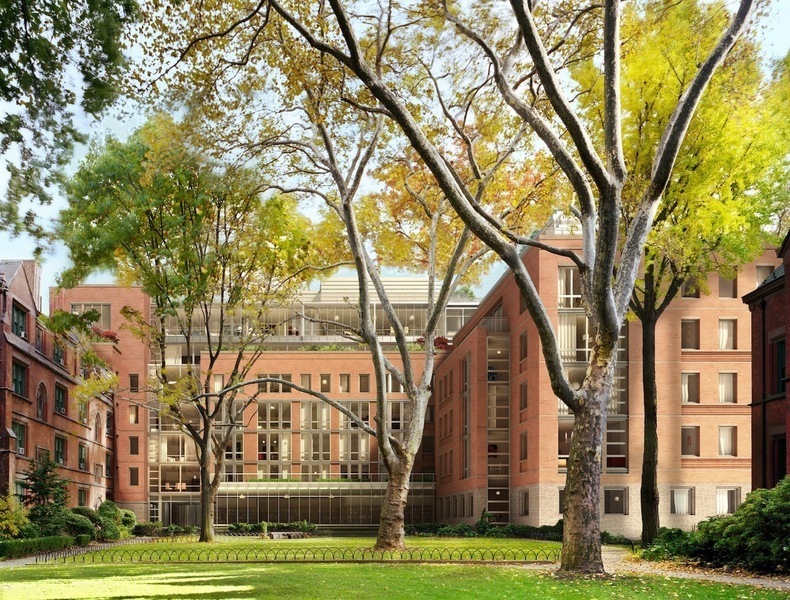 The grounds surrounding the General Theological Seminary in Chelsea