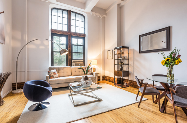 This studio loft at Cathedral Apartment is currently on the market for $700K