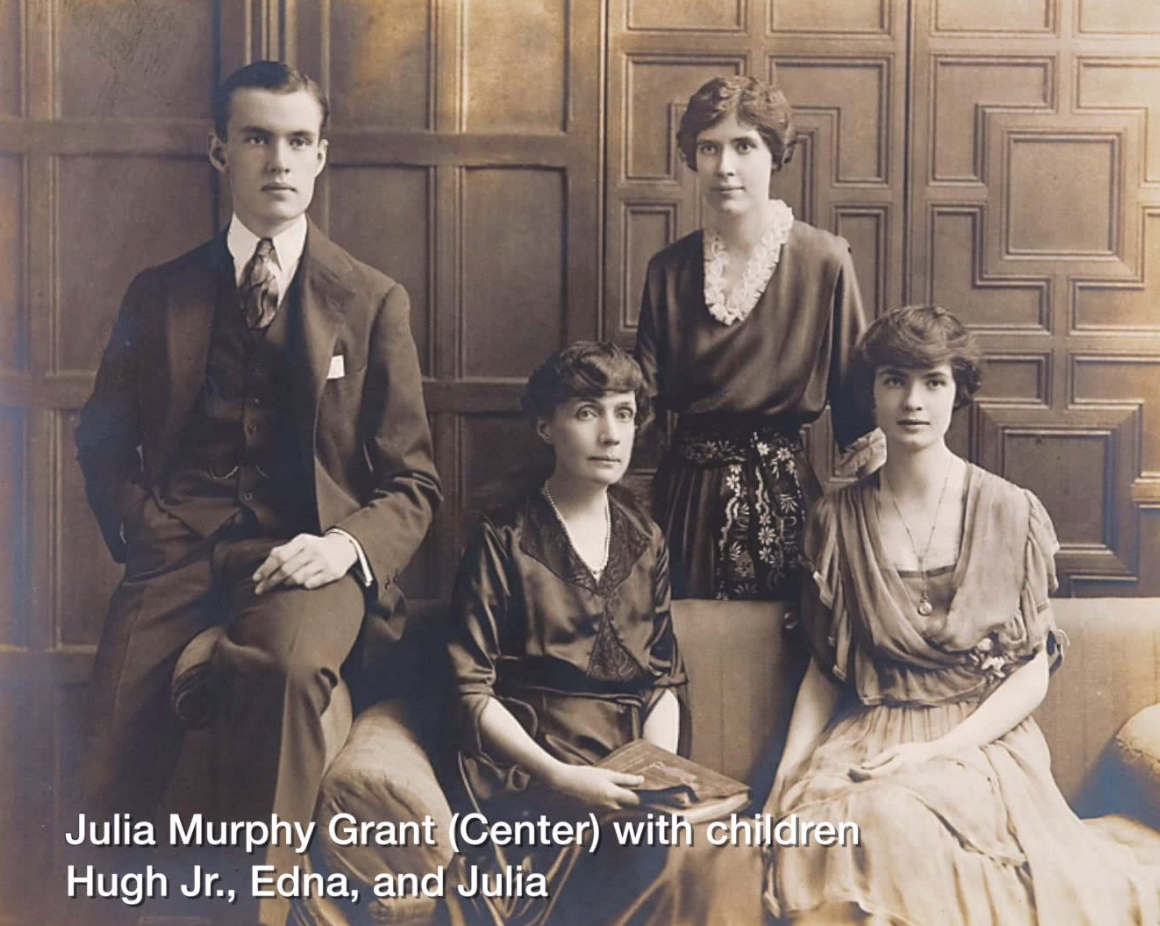 Julia Grant and her children.
